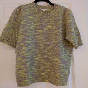 COS Striped Knit Sweater in Gray and Yellow